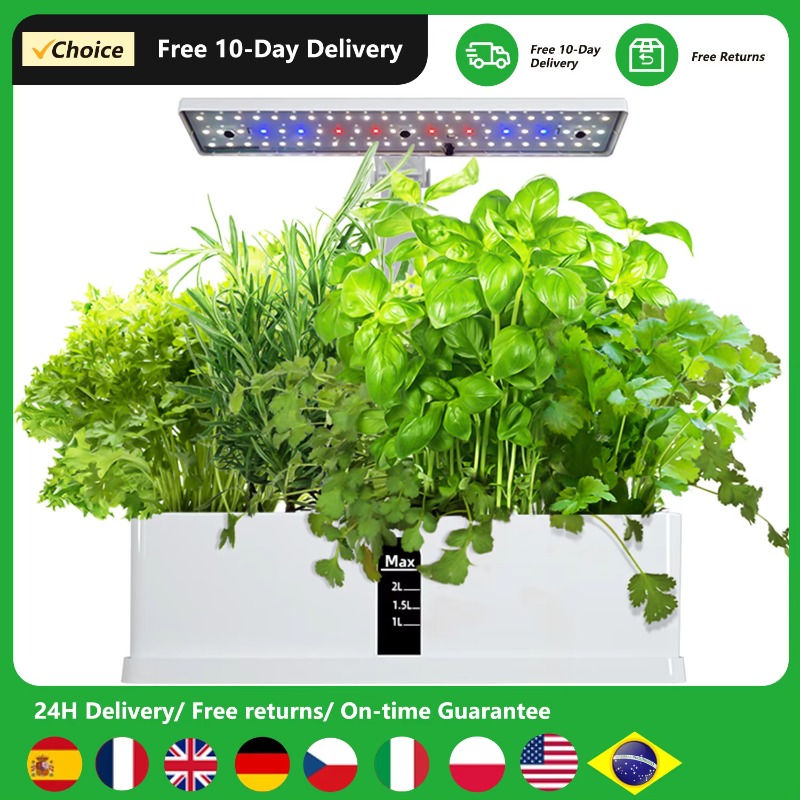 9 Pods Smart Hydroponics Growi - đánh giá và giá Grow Light Led