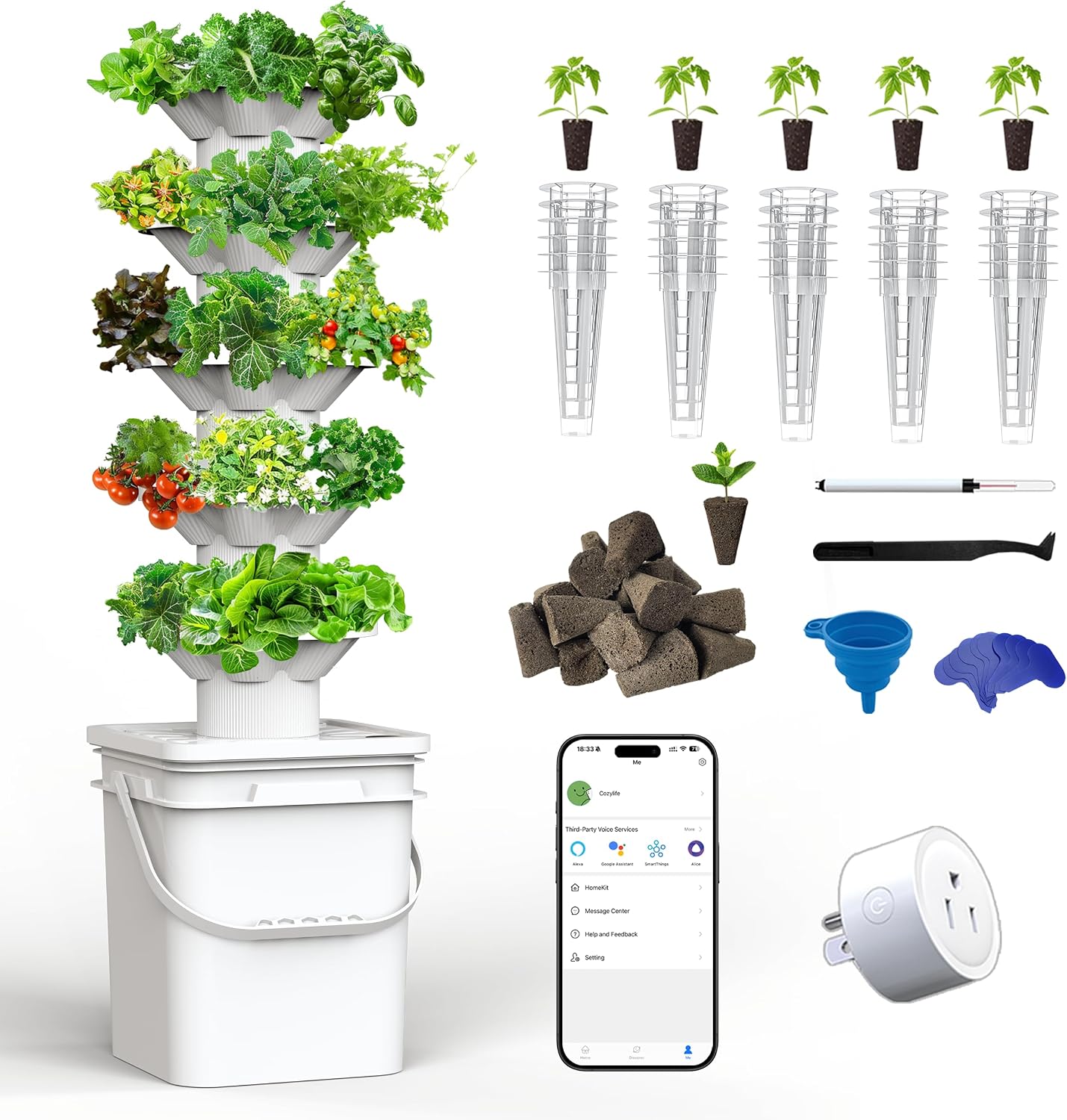 Hydroponics Growing System Kit - đánh giá và giá Hydroponic Tower