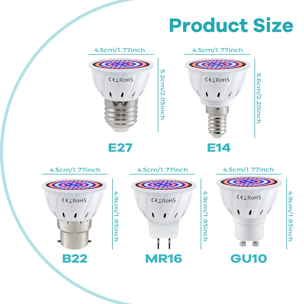 Grow Light E27 Full Spectrum L - đánh giá và giá Plant Grow Light Full Spectrum